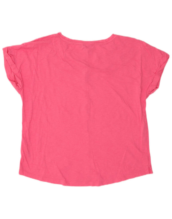 Γυναικείο T-Shirt Nautica Top UK 14 Βαμβακερό μεσαίο ροζ φλύκταινας