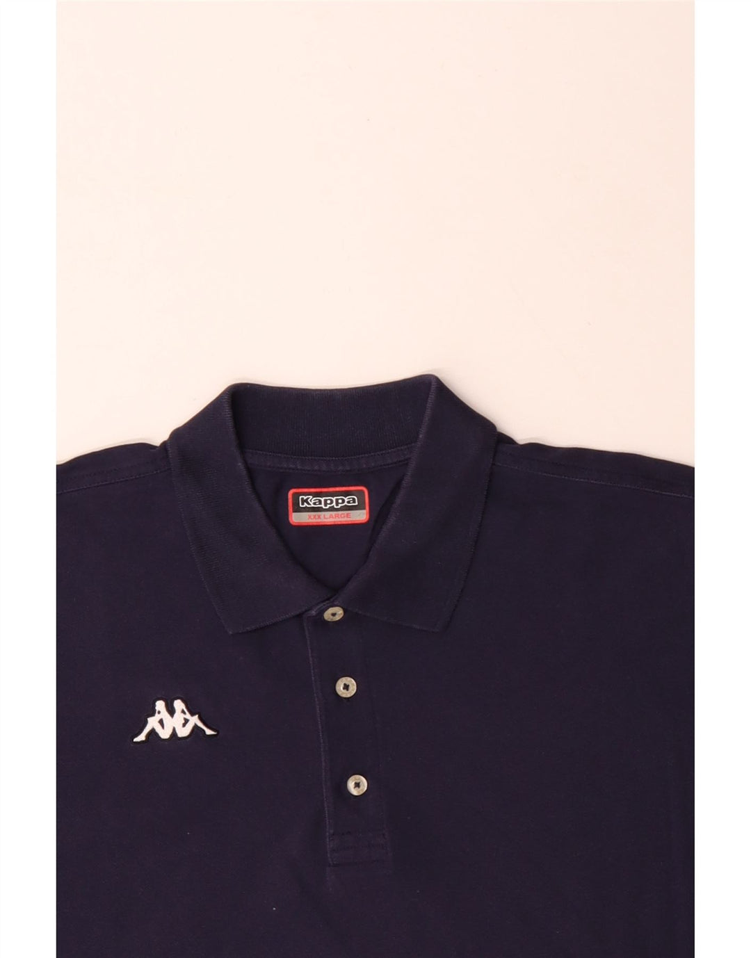 Ανδρικό μπλουζάκι πόλο KAPPA 3XL Navy Blue Cotton