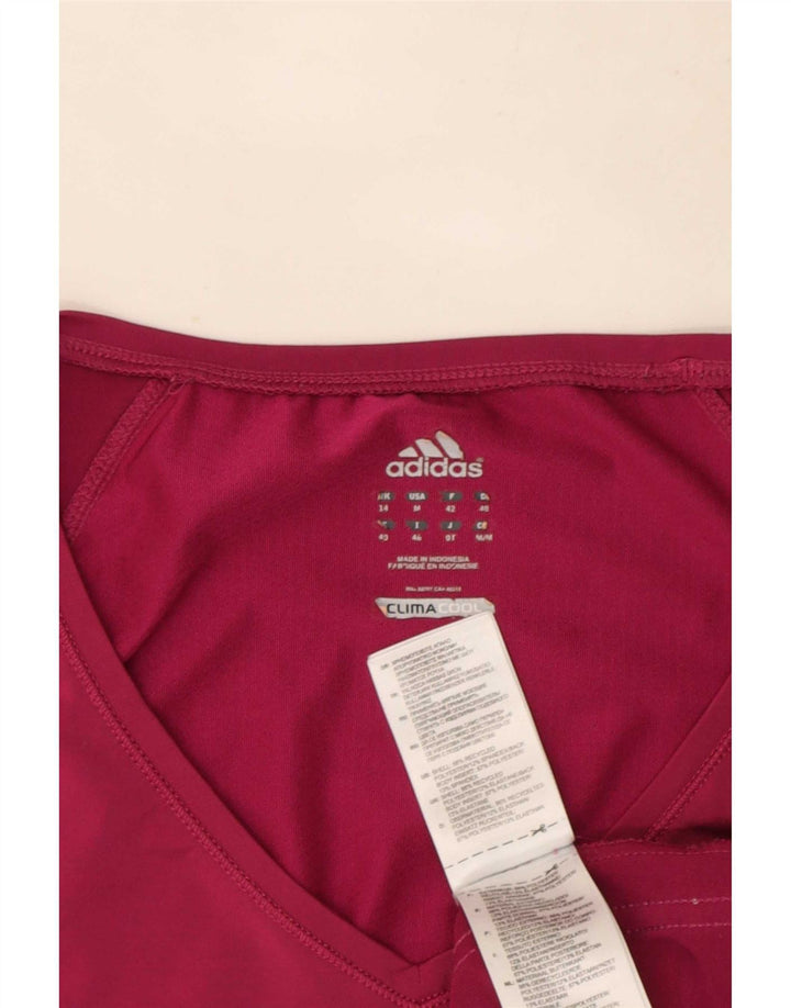Γυναικείο T-Shirt Climacool Adidas Top 14 μεσαίου ροζ πολυεστέρα