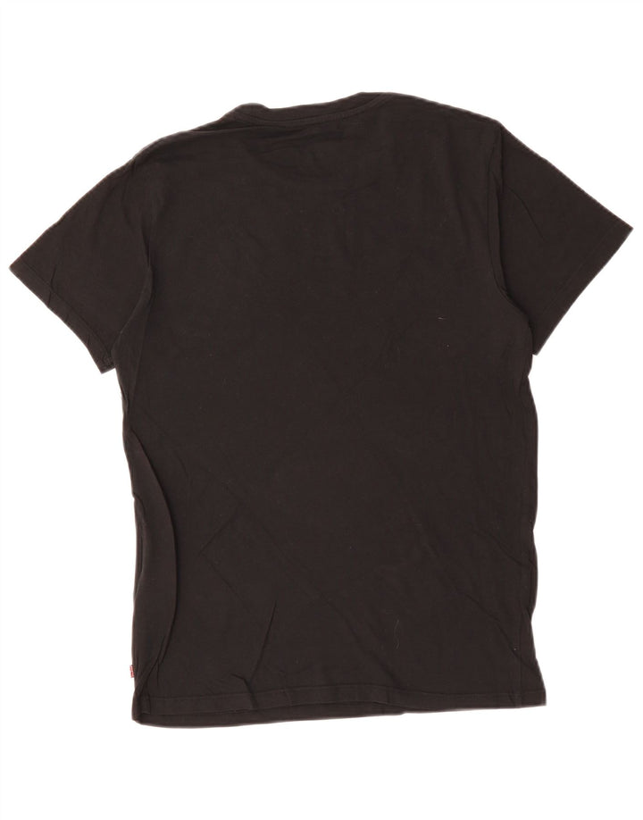 Ανδρικό γραφικό T-Shirt LEVI'S Top Μικρό μαύρο βαμβακερό