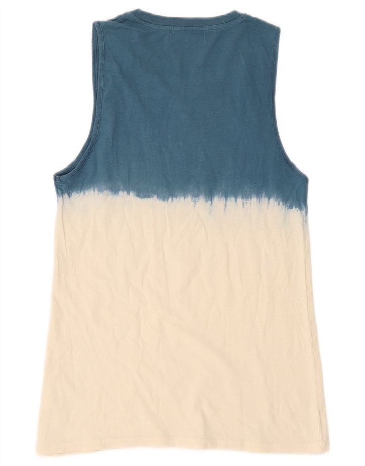 Zara Boys Graphic Vest Top 13-14 Years Blue Colourblock