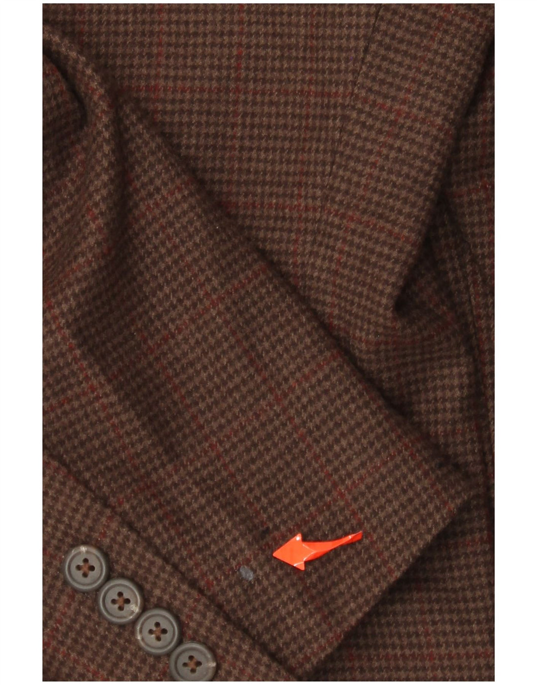 Polo Ralph Lauren Ανδρικό σακάκι 2 κουμπιών UK 42 Large Brown Houndstooth