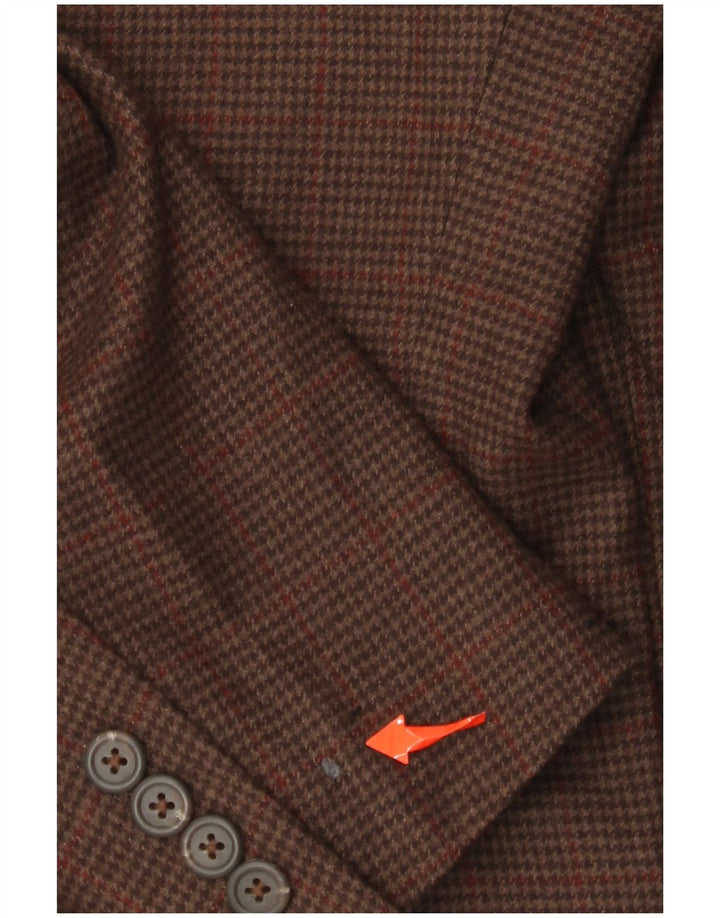 Polo Ralph Lauren Ανδρικό σακάκι 2 κουμπιών UK 42 Large Brown Houndstooth