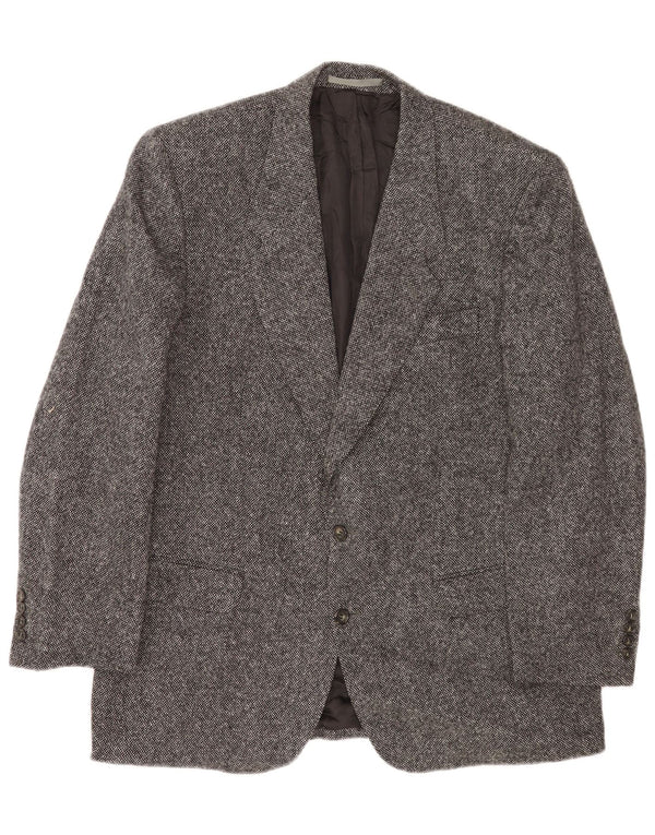 Burberry Ανδρικό σακάκι σακάκι με 2 κουμπιά UK 40 Large Grey Flecked Wool