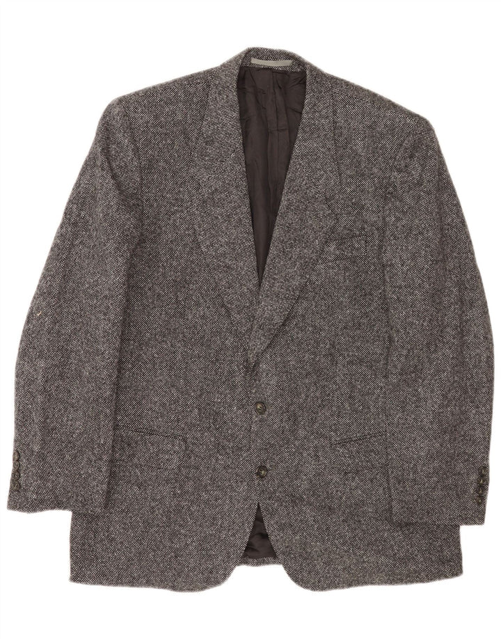 Burberry Ανδρικό σακάκι σακάκι με 2 κουμπιά UK 40 Large Grey Flecked Wool
