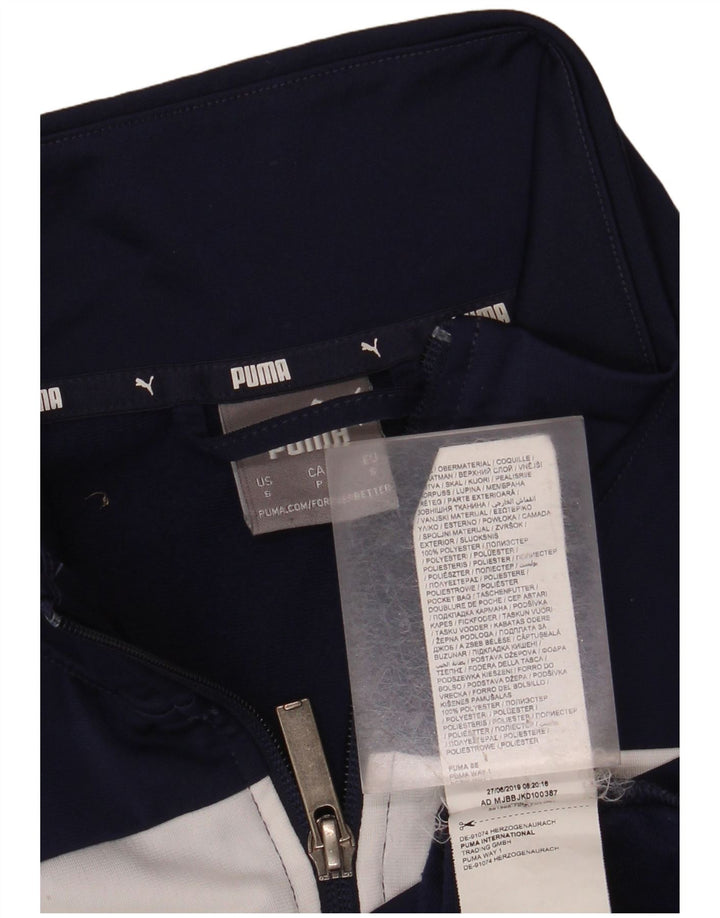 Ανδρική αθλητική φόρμα PUMA Μπουφάν Μικρό μπλε Navy Colourblock Πολυεστέρας