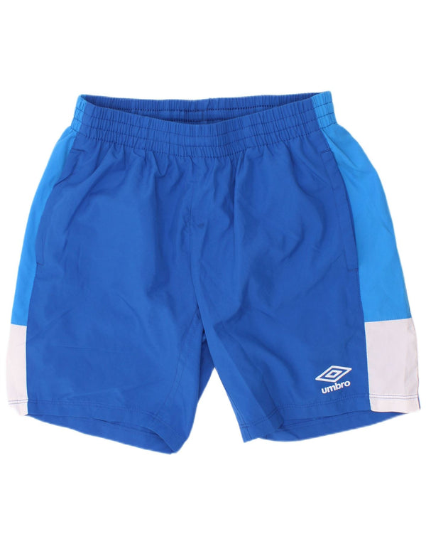 Αθλητικό σορτς Umbro Boys 11-12 ετών Μεγάλο μπλε χρώμα πολυεστέρα