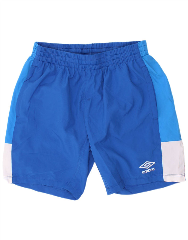 Αθλητικό σορτς Umbro Boys 11-12 ετών Μεγάλο μπλε χρώμα πολυεστέρα