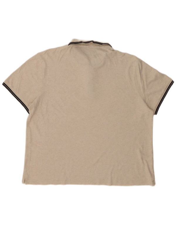 MICHAEL KORS Ανδρικό πουκάμισο πόλο σε μεγάλο μπεζ φλεκ