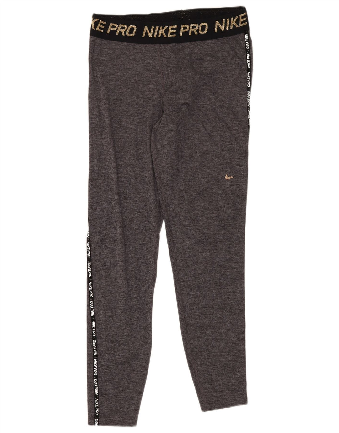 Γυναικεία γραφικά κολάν NIKE Dri Fit UK 12 Medium Grey Colourblock