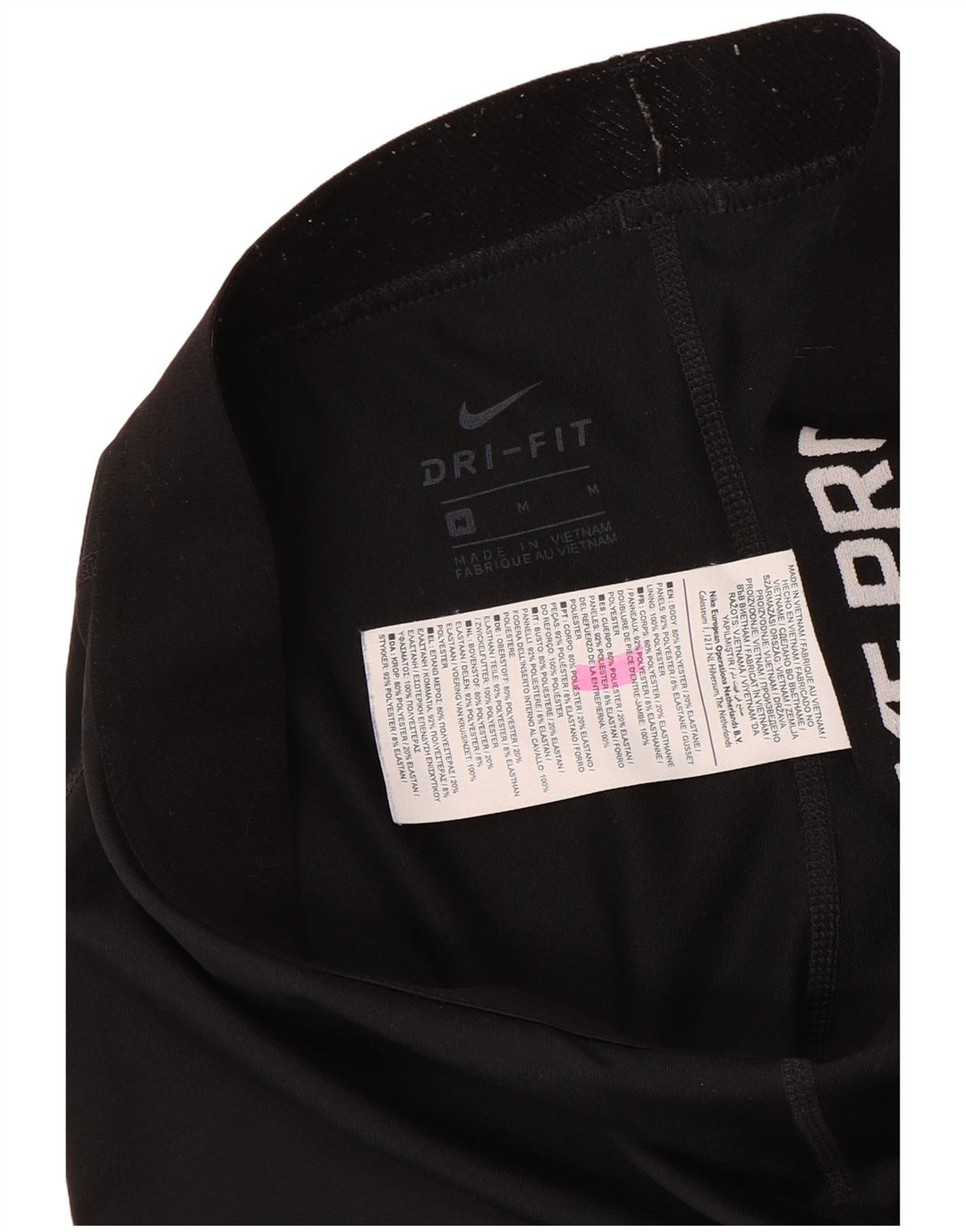 Γυναικεία Nike Dri Fit Graphic Capri leggings UK 12 Medium Black Polyester