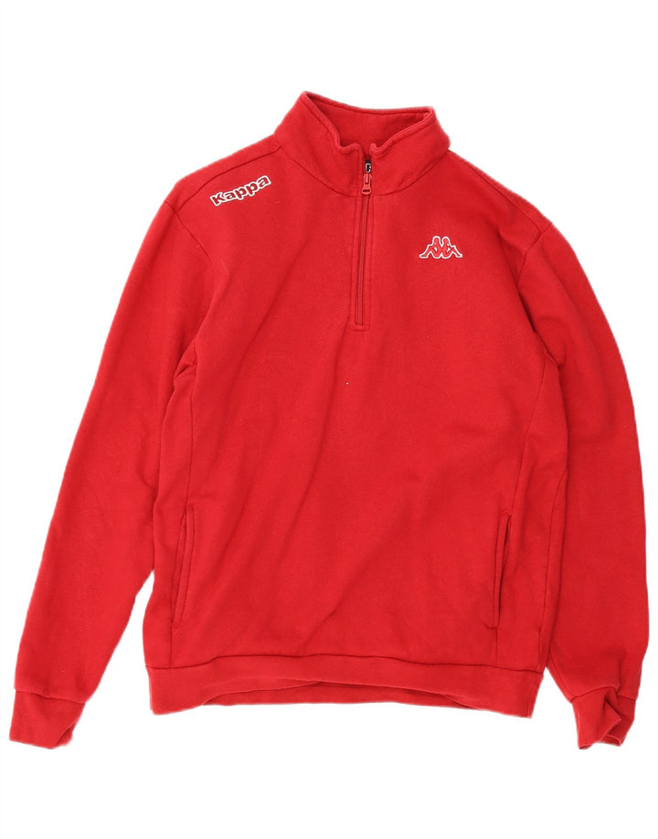 Ανδρικό φούτερ Kappa με φερμουάρ Jumper XL Κόκκινο βαμβακερό