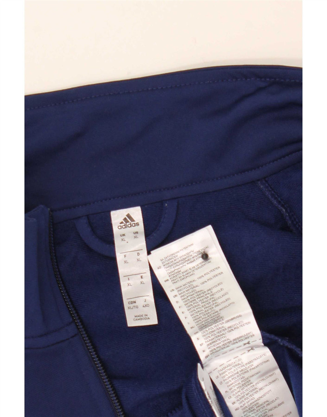 Ανδρική φόρμα Adidas Top Jacket XL Navy Blue Polyester