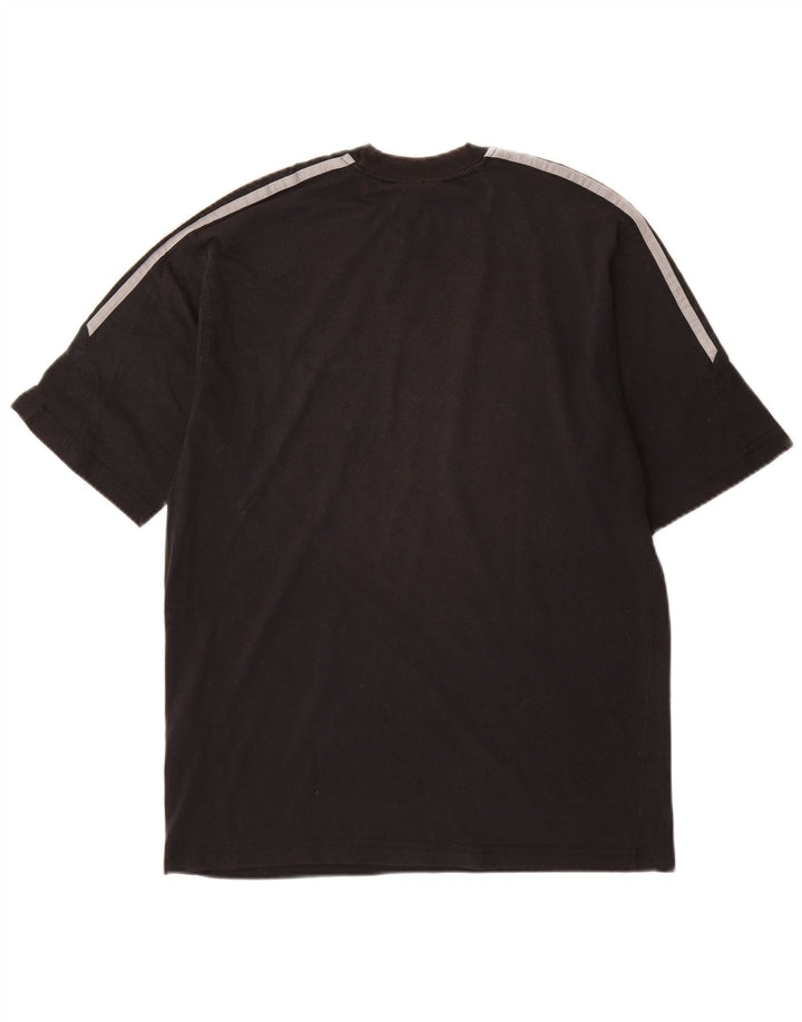 Ανδρικό T-Shirt Adidas Τοπ μεσαίο μαύρο βαμβακερό