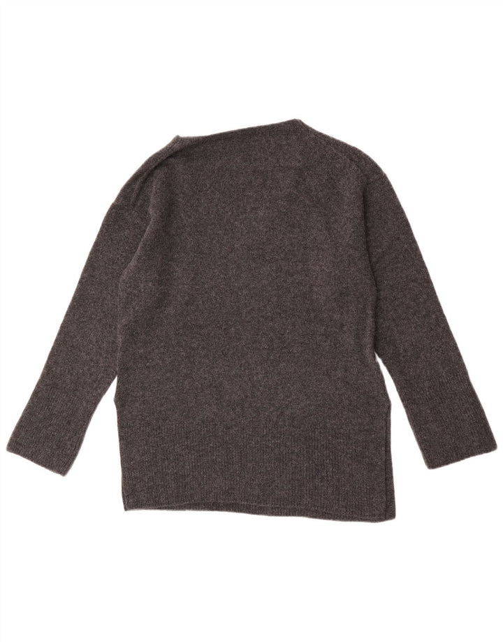Massimo Dutti Γυναικείο πουλόβερ με λαιμόκοψη με V λαιμόκοψη UK 10 μικρό γκρι μαλλί