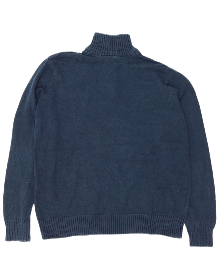Ανδρικό πουλόβερ με φερμουάρ EDDIE BAUER Μεγάλο μπλε μπλε χρώματος