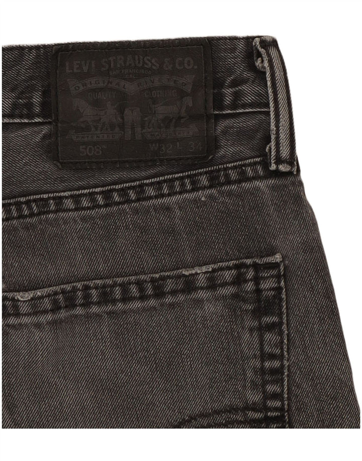 Levi's Mens 508 Tapered Jeans W32 L28 Γκρι βαμβακερό