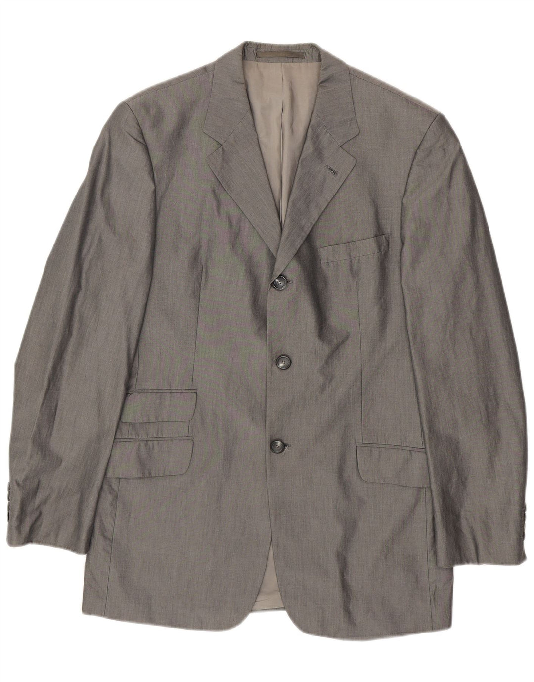 Ανδρικό σακάκι σακάκι Hugo Boss 3 κουμπιών UK 42 XL Γκρι βαμβακερό