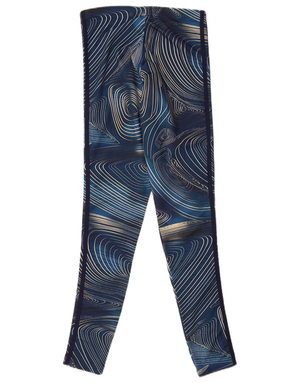 Γυναικείο κολάν Adidas Abstract Pattern UK 8 Small Navy Blue Polyester