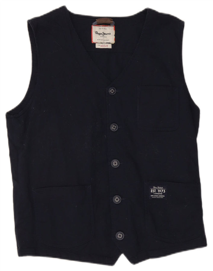 Ανδρικό γιλέκο PEPE Jeans Medium Navy Blue Cotton