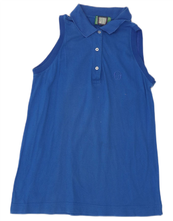 Sergio Tacchini Γυναικείο Αμάνικο Πόλο Μπλουζάκι IT 44 Μεσαίο Μπλε Βαμβακερό