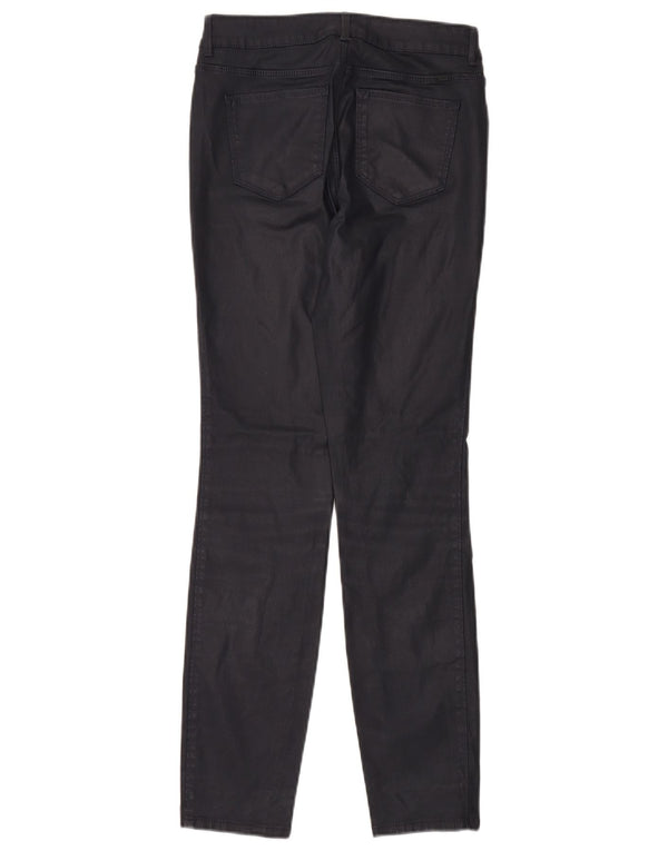 Massimo Dutti Γυναικείο κερωμένο casual παντελόνι EU 36 XS W28 L30 Navy Blue