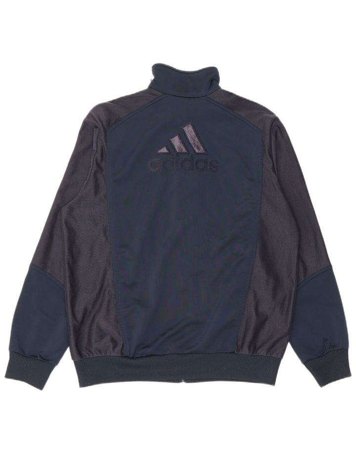 Γραφική αθλητική φόρμα ADIDAS Boys Top Jacket 13-14 Years Navy Blue Camouflage