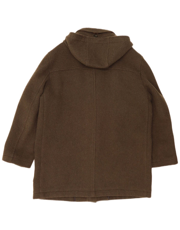 Vintage Ανδρικό παλτό Duffle με κουκούλα UK 42 XL Khaki