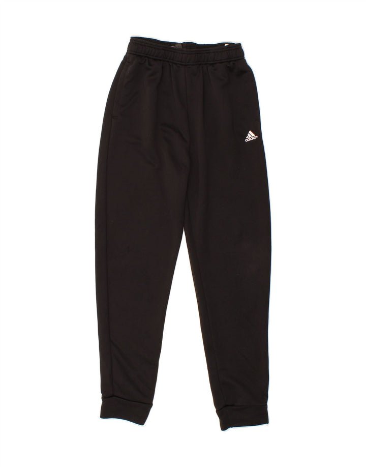 ADIDAS Boys Tracksuit Trousers Joggers 13-14 Years  Black Polyester Vintage Adidas and Second-Hand Adidas from Messina Hembry 