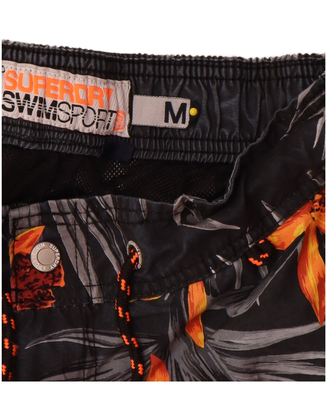 Ανδρικό σορτς κολύμβησης Superdry με μεσαίο γκρι φλοράλ πολυεστέρα