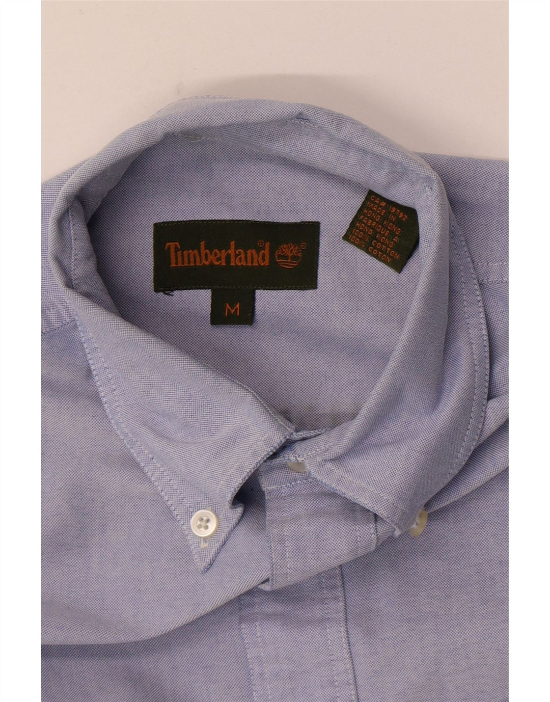 Ανδρικό κοντομάνικο πουκάμισο Timberland, μπλε βαμβακερό