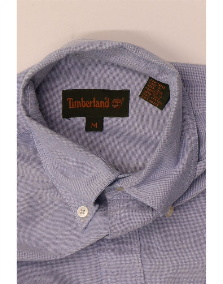 Ανδρικό κοντομάνικο πουκάμισο Timberland, μπλε βαμβακερό