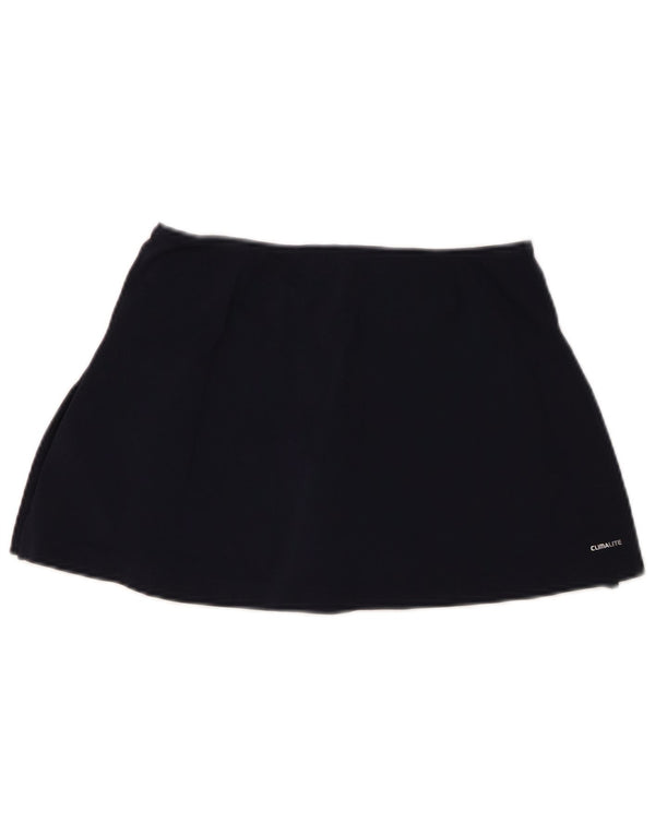 Adidas Womens Climalite Skort UK 10 Small W28 Navy Blue Nylon