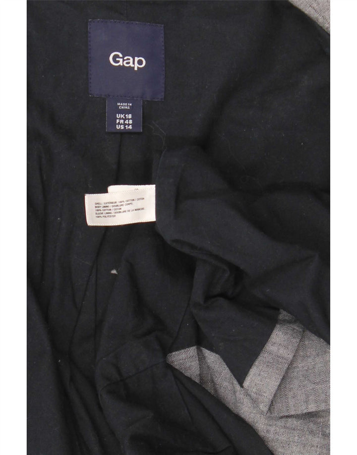 Gap Γυναικείο Μπουφάν Blazer UK 18 XL Μπλε βαμβακερό