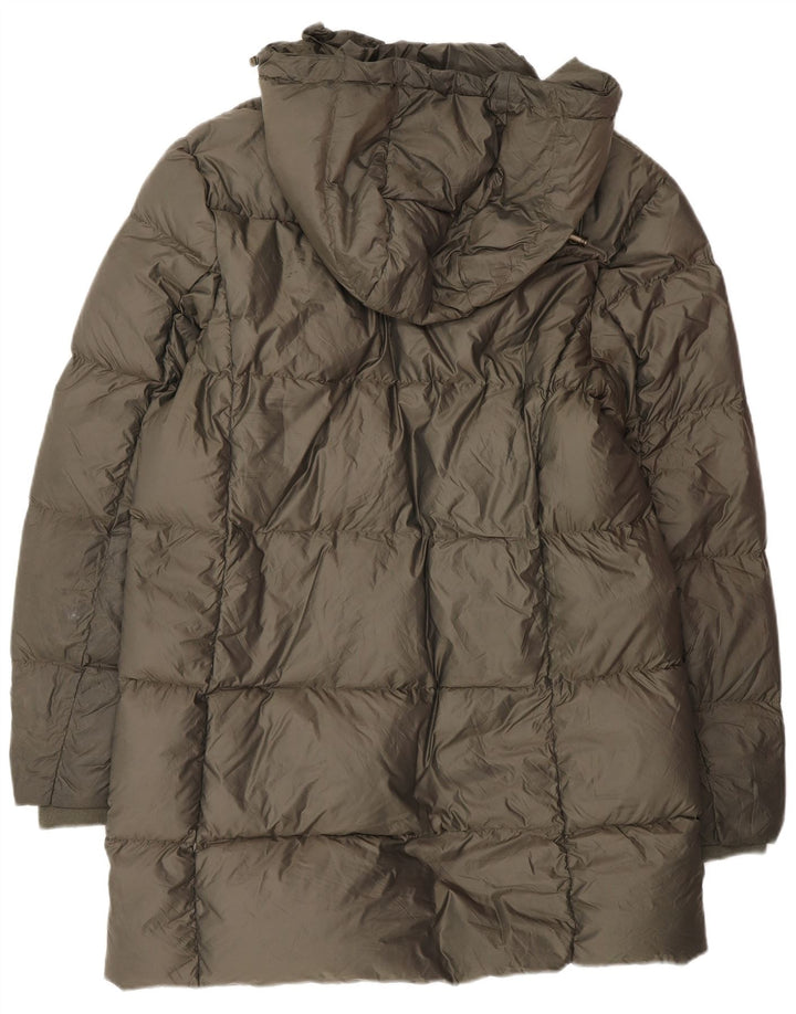 Jack Wills Γυναικείο παλτό με κουκούλα UK 14 Large Khaki Polyester
