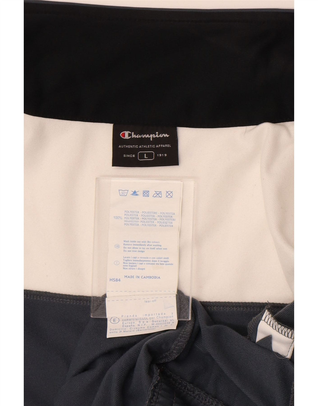 Ανδρική αθλητική φόρμα Champion Top Jacket Large Navy Blue Colorblock Polyester