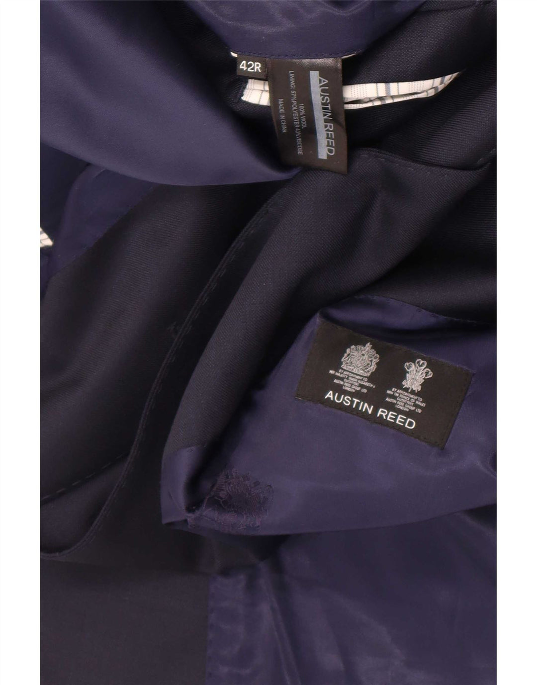Austin Reed Ανδρικό σακάκι με 2 κουμπιά UK 42 XL Navy Blue Wool