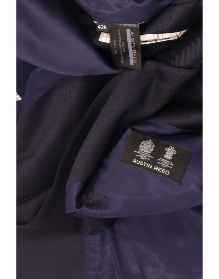 Austin Reed Ανδρικό σακάκι με 2 κουμπιά UK 42 XL Navy Blue Wool