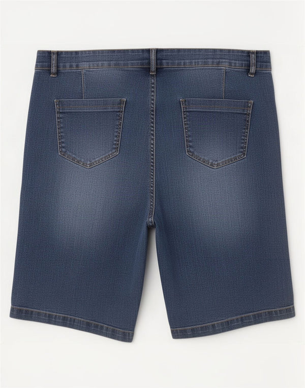 Marks & Spencer Γυναικείο τζιν σορτς UK 20 2XL W40 Μπλε βαμβακερό