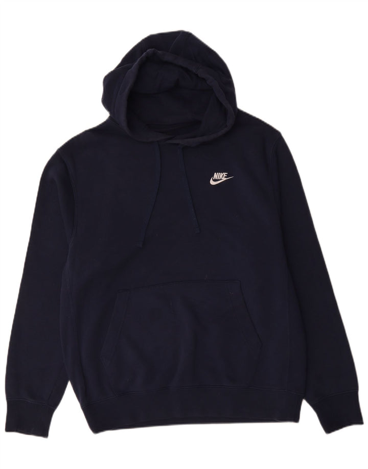 Ανδρικά κουκούλα Nike, μεσαίο μπλε βαμβακερό