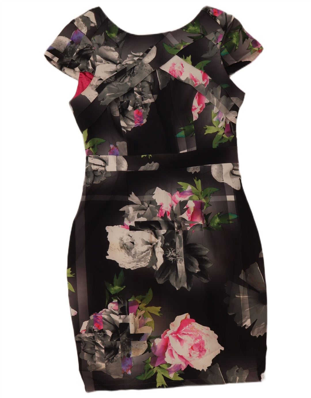 Γυναικείο φόρεμα με θήκη LIPSY UK 14 Medium Grey Floral Polyester