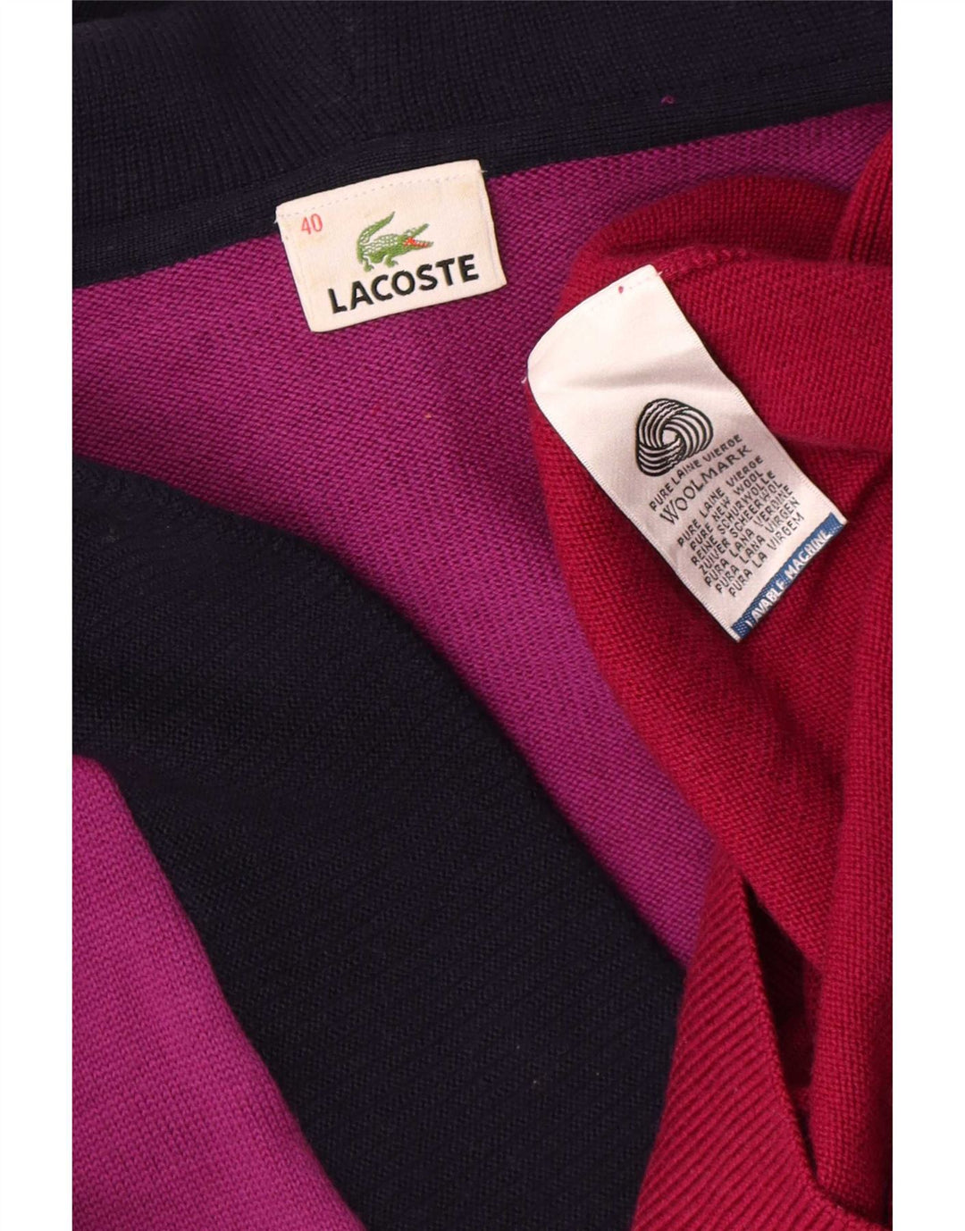 Γυναικείο πουλόβερ Lacoste με V λαιμόκοψη, Μέγεθος 40 Μεσαίο Πολύχρωμο