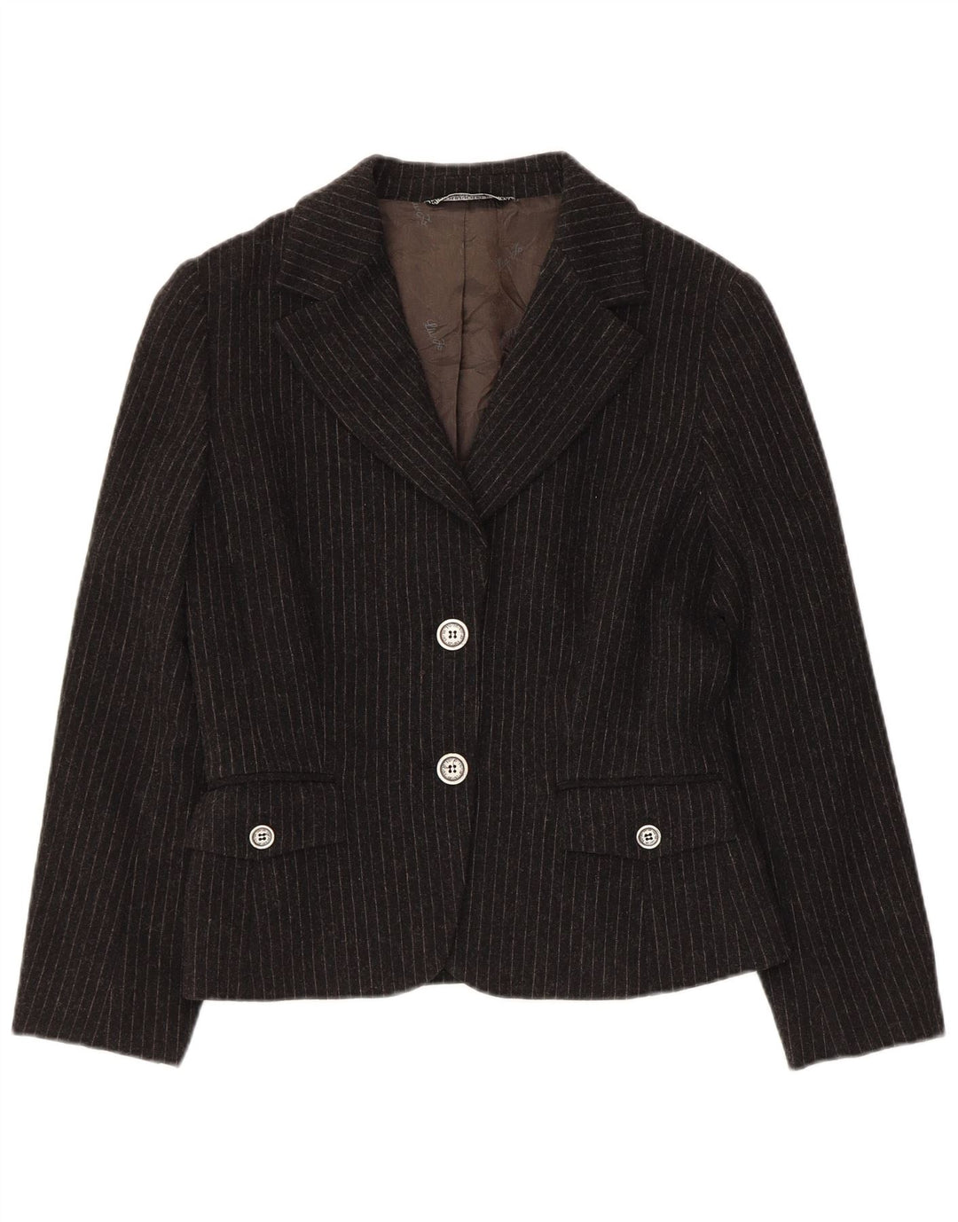 Liu Jo Γυναικείο Μπουφάν Blazer με 2 Κουμπιά IT 44 Μέτριο Μαύρο Ριγκ Ακετάτ
