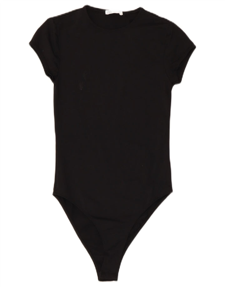 Zara γυναικείο κορμάκι UK 8 Small Black Polyamide
