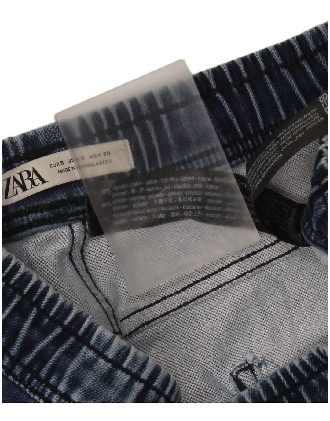 Ανδρικό τζιν σορτς Zara Small W30 Μπλε βαμβακερό