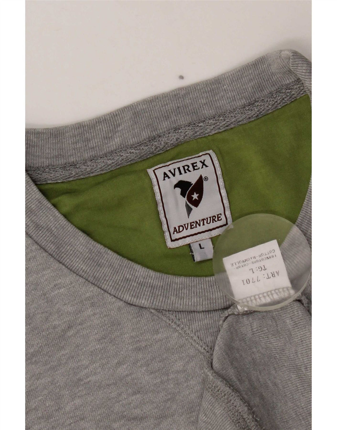 Ανδρικό φούτερ Avirex Graphic Regular Fit Jumper μεγάλο γκρι βαμβακερό