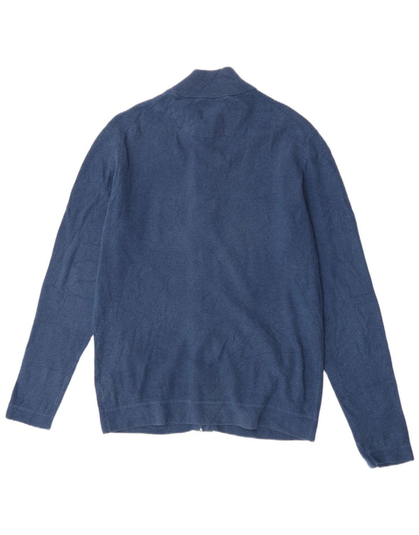Ανδρικό πουλόβερ Massimo Dutti Ζακέτα XL Navy Blue Cotton