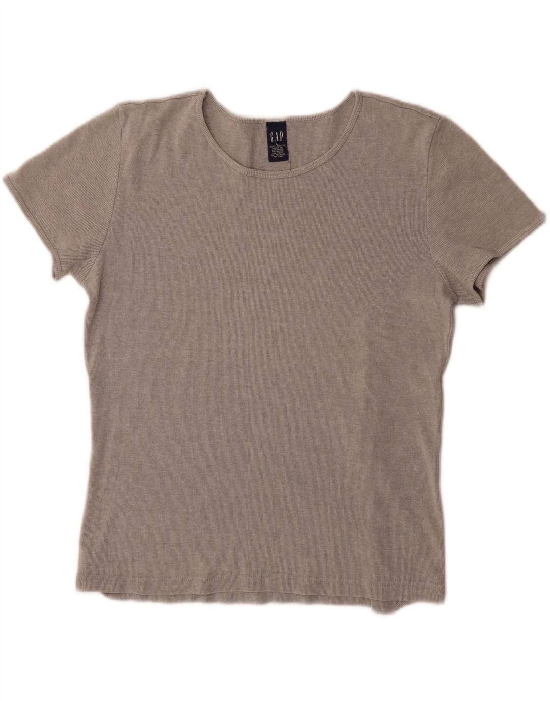 Gap Γυναικείο T-Shirt Top UK 16 Large γκρι βαμβακερό