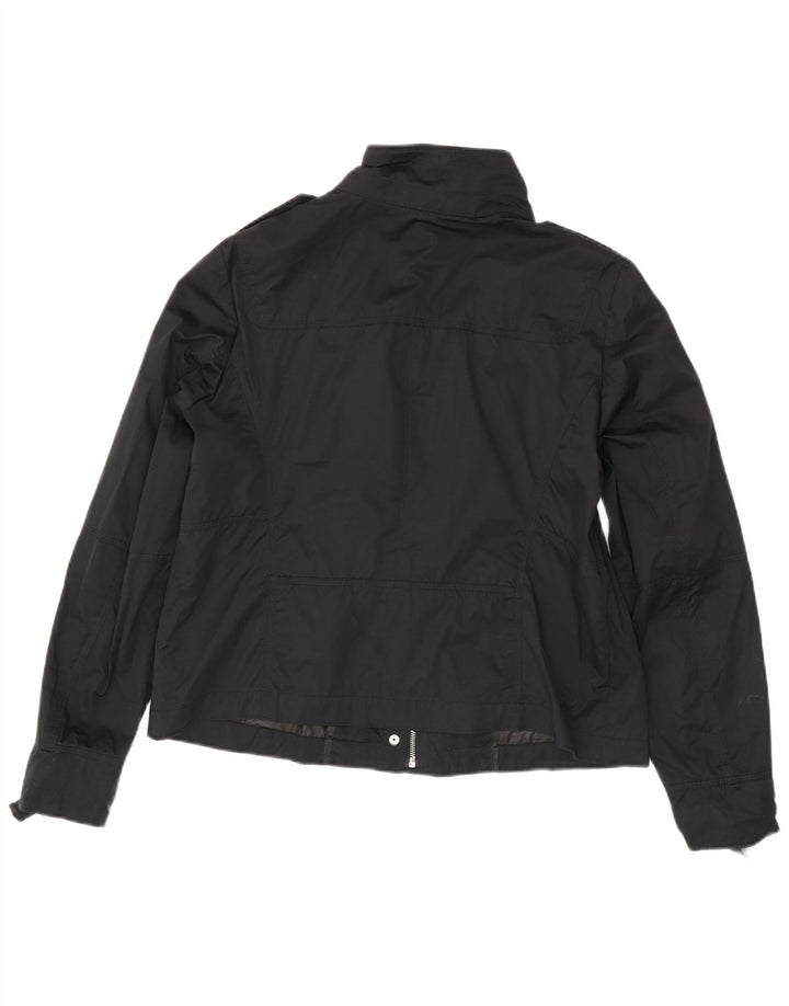 Trussardi Jeans Γυναικείο Στρατιωτικό Μπουφάν IT 48 XL Μαύρο Πολυεστέρας