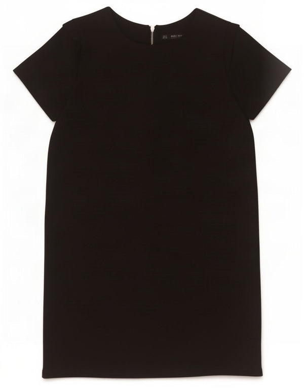 Zara Γυναικείο φόρεμα Shift UK 10 Small Black Polyester